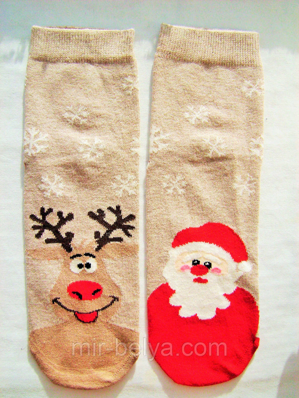 Жіночі яскраві новорічні шкарпетки на подарунок Ekmen, фото 1