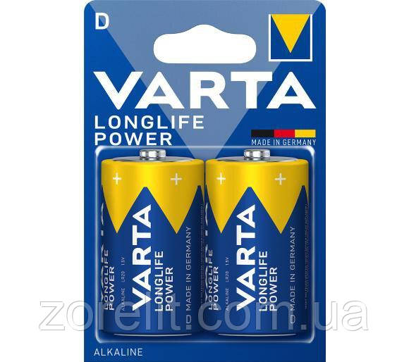 Батарейка Varta LR20 (2 бат. на блістері) ціна за 1 блістер