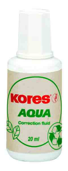 Коректор з пензликом Kores Aqua, водна основа 20 мл
