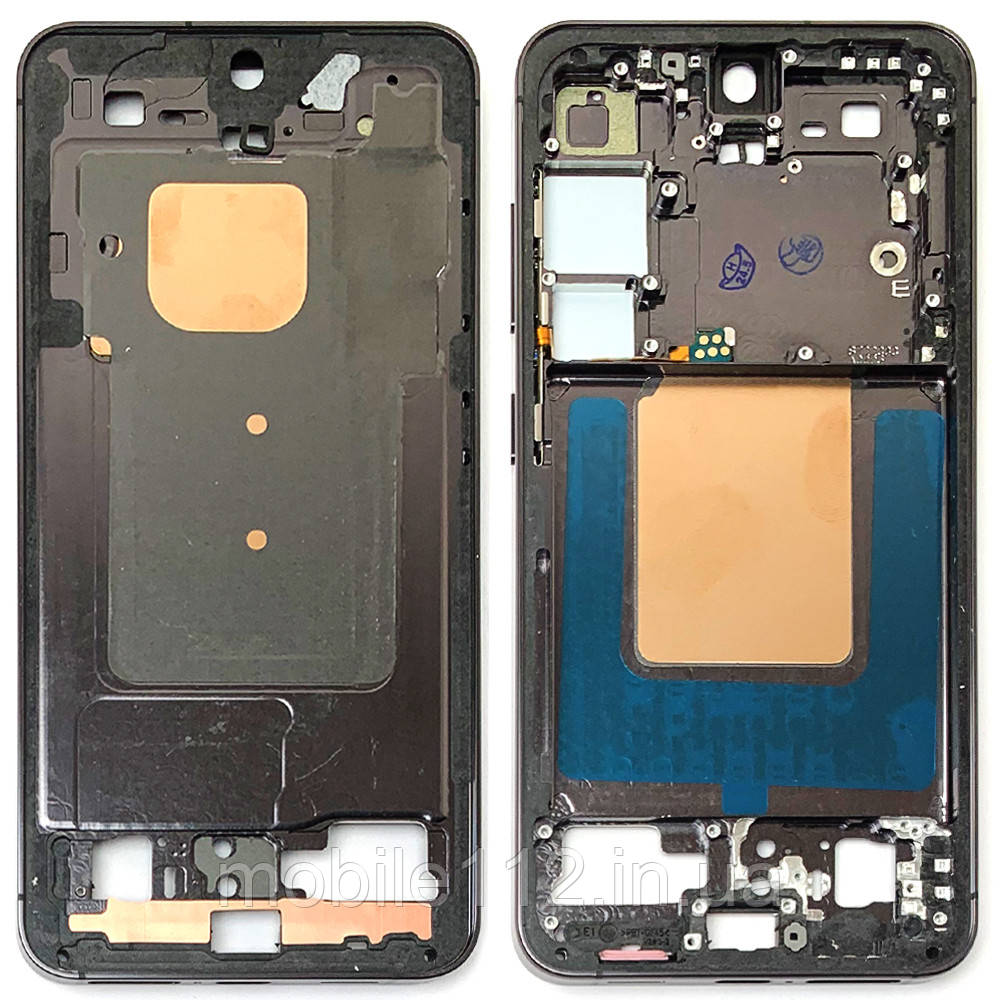 Рамка дисплея Samsung Galaxy S24 чорна Onyx Black оригінал Китай