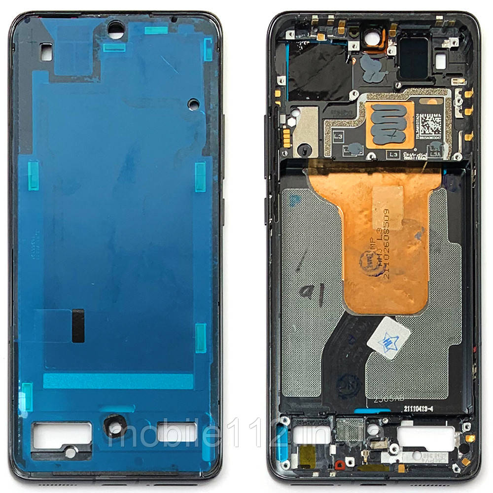 Рамка дисплея Xiaomi 12 чорна оригінал 100% розбирання - зняте