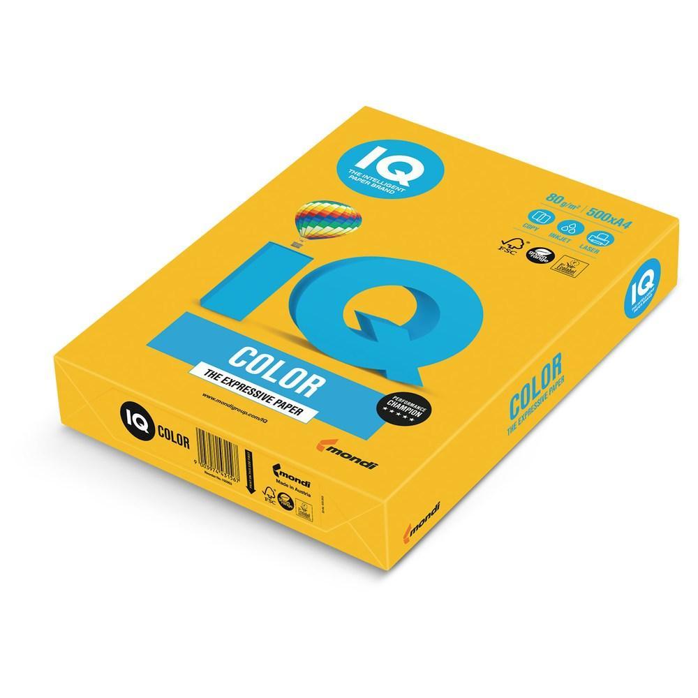Папір А4 IQ Color SY40 насичений темно-жовтий IQCol А4/80-SY40