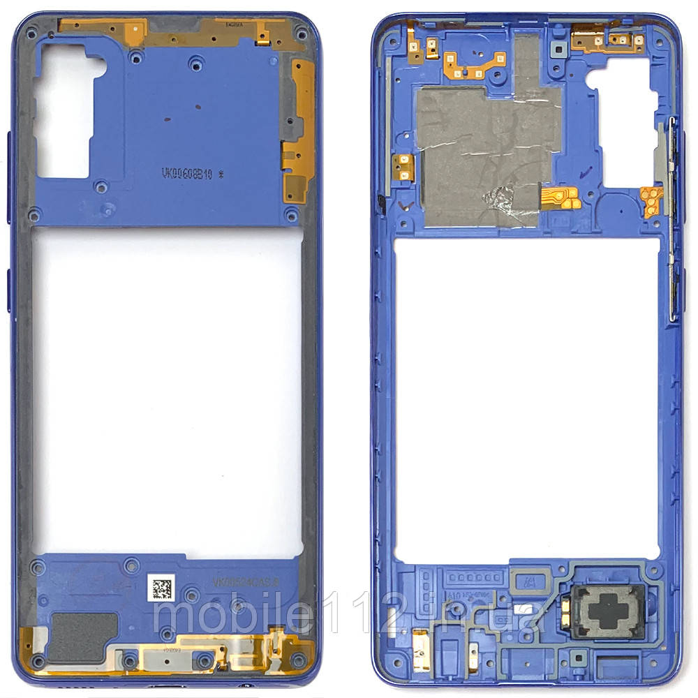 Рамка корпусу Samsung Galaxy A41 2020 синя оригінал Китай
