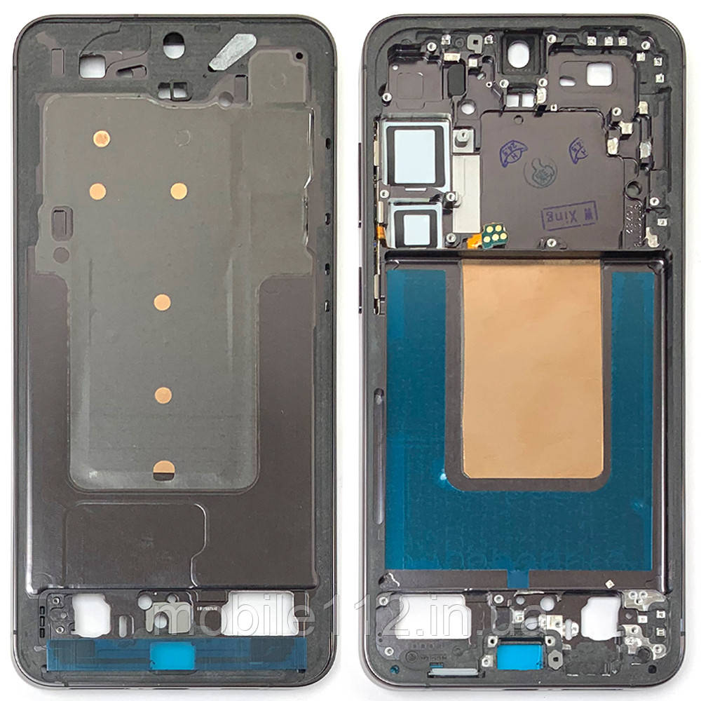 Рамка дисплея Samsung Galaxy S24+ Plus чорна Onyx Black оригінал Китай