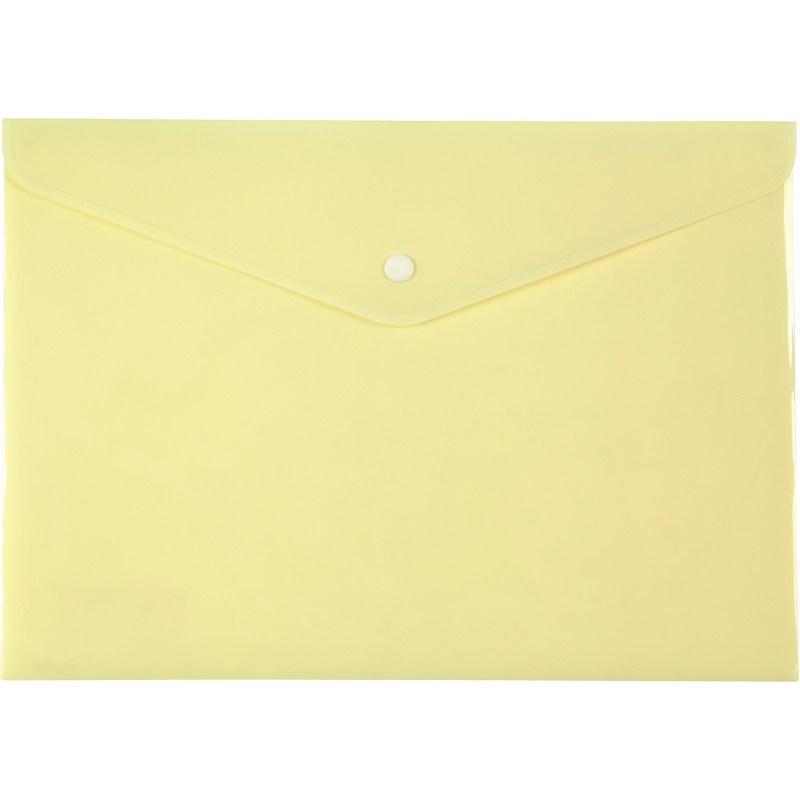 Папка на кнопці A4 Axent Pastelini, жовта 1412-08-A