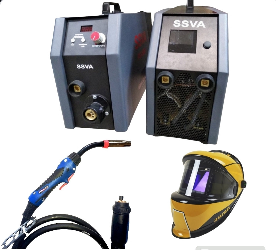 Зварювальний напівавтомат SSVA-500(380V)MMA/TIG MIG/MAG SPOT-2х корпусних з пальником