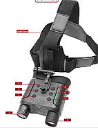 Професійний бінокуляр ПНБ (4K 30 fps) із кріпленням на голову OrkHunter NIGHT HB3 Прибор ночного видения ПНВ Цифровий, фото 3