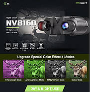 Професійний бінокуляр ПНБ (4K 30 fps) із кріпленням на голову OrkHunter NIGHT HB3 Прибор ночного видения ПНВ Цифровий, фото 5