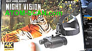 Професійний бінокуляр ПНБ (4K 30 fps) із кріпленням на голову OrkHunter NIGHT HB3 Прибор ночного видения ПНВ Цифровий, фото 9