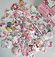 Милі стікери Hello Kitty 60 штук. Набір наліпок в коробці