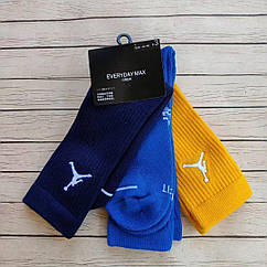 3 пари високі шкарпетки Джордан Jordan Nike Air Everyday Max спортивні
