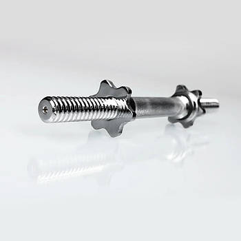 Гриф гантельний хромований 45 см діаметр 28 мм 1 шт