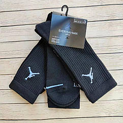 3 пари високі шкарпетки Джордан Jordan Nike Air Everyday Max спортивні M(38-42)
