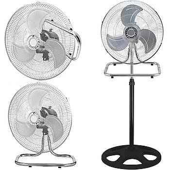 Підлоговий вентилятор трансформер 3в1, 60W, від мережі, RB-1801 / Вентилятор для дому / Кімнатний вентилятор