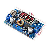 Зарядний модуль CC/CV DC-DC 5-36В 5А для li-ion знижуючий з амперметром вольтметром, фото 5