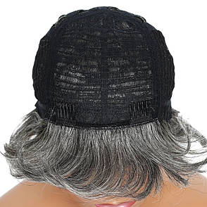 Перука коротка попиляста в стилі Піксі Color: 44 натуральне бразильське волосся 180% плотність, фото 3