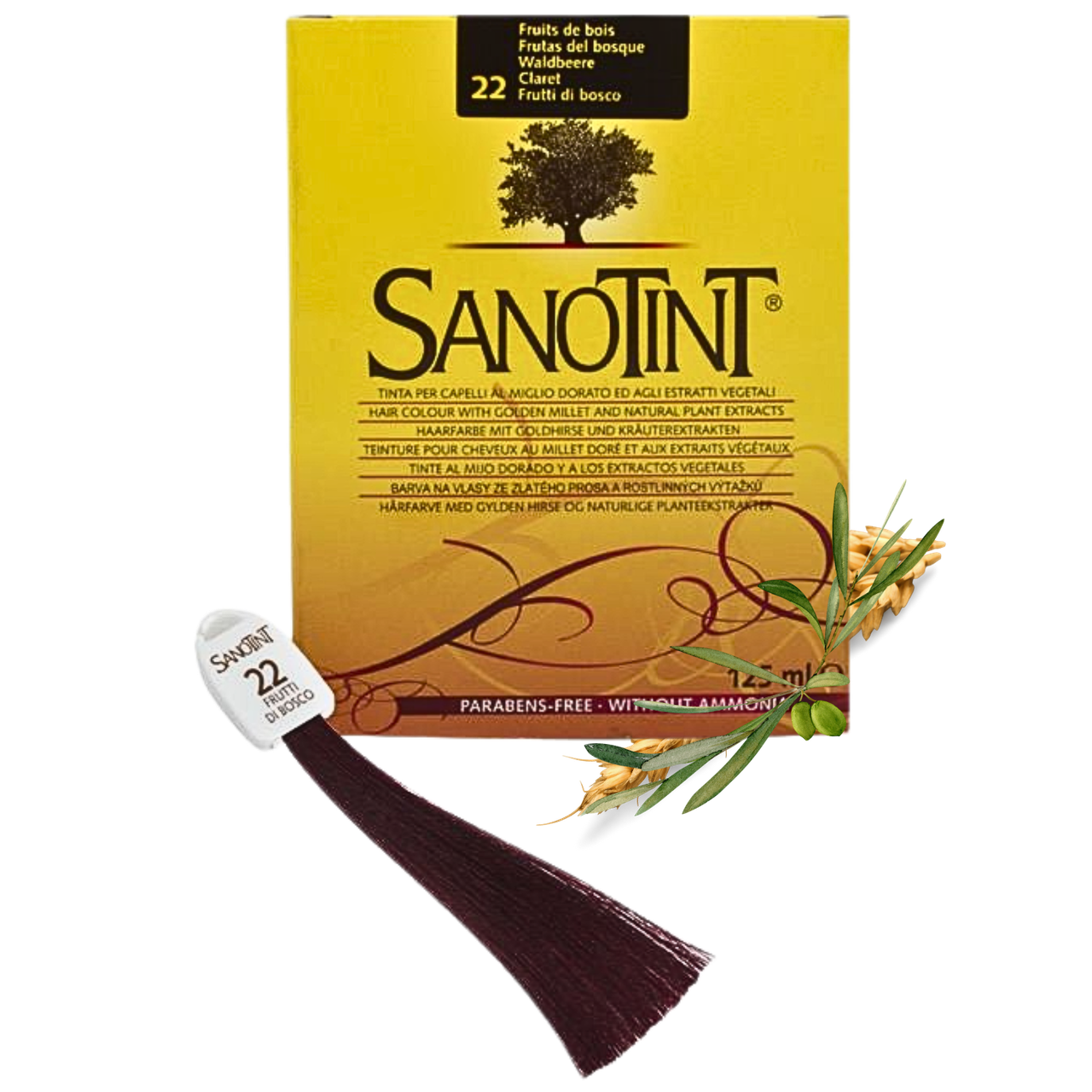 Фарба для волосся Лісова ягода #22 Санотинт Sanotint Classic Вівасан Швейцарія 125 мл, фото 1