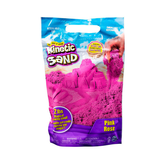 Пісок для дитячої творчості - Kinetic Sand Colour (рожевий, 907 g) 71453Pi