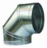 Відвід (коліно) димохідний 90° з нержавіючої сталі Ø 85-300 (AISI-430)