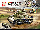 Конструктор SLUBAN M38-B0711 Танк M14/41, 463 деталі, 2 фігурки, фото 5
