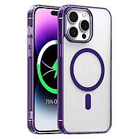 Протиударний чохол Magnetic з кольоровою рамкою та Magsafe для IPhone 15 Pro Max Violet