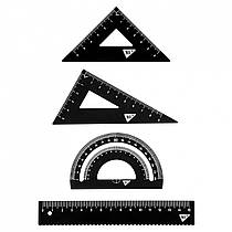 Набір лінійок 4 предмети Yes лінійка 15 см метал 370677