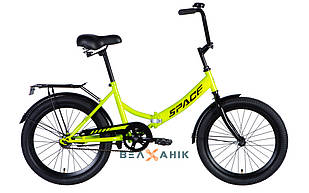 Велосипед 20/quot; SPACE COMET 050 (рама 14/quot;) St з багажником салатний