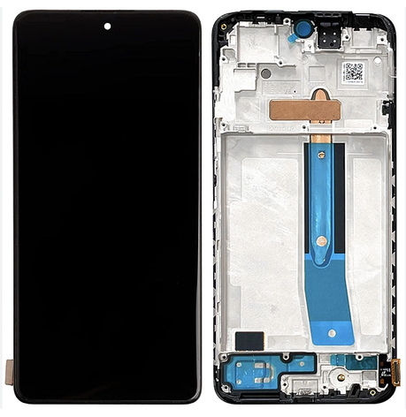 Дисплей (екран) для Xiaomi Redmi Note 11S/Note 12S/Poco M4 Pro 4G, чорний, TFT, з передньою панеллю, фото 1