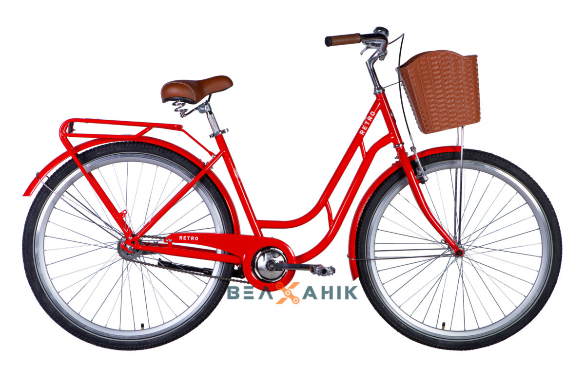 Велосипед 28" Dorozhnik RETRO (рама 19") помаранчевий