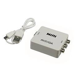 DR Конвертер AV to VGA white