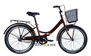 Велосипед 24" Formula SMART Vbr (рама 15") з багажником коричневий