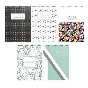 Блокнот Romus A6 48 аркушів у клітинку верхня спіраль Асорті (R44261)