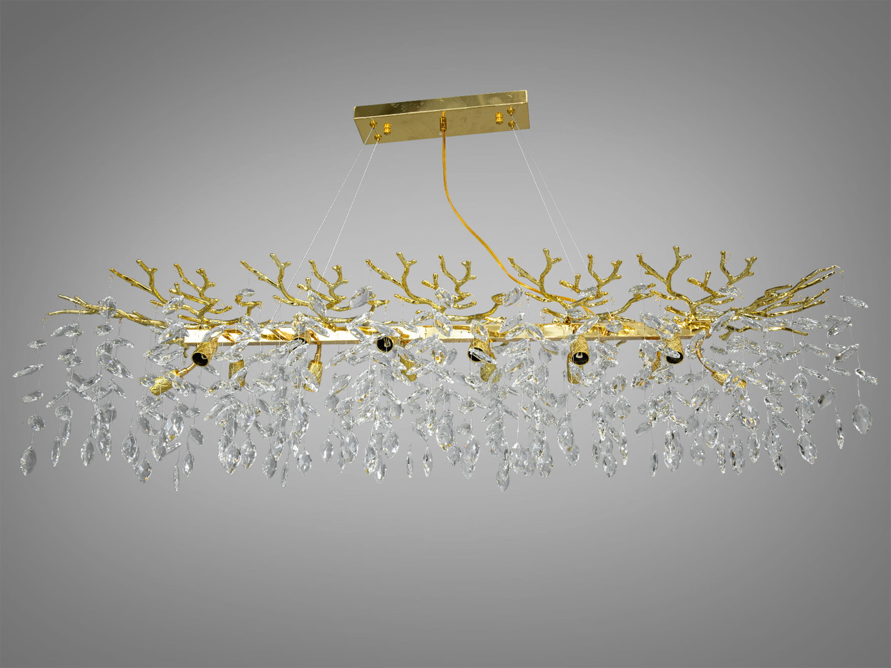 Сучасна кришталева люстра 608-L1200GD, фото 1