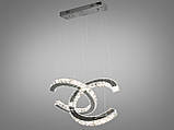 Світлодіодна підвісна кришталева люстра 7219/400+400HR, фото 4