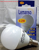 .Лампа светодиодная Lemanso LED G45 Е14 4.2 W /шар/