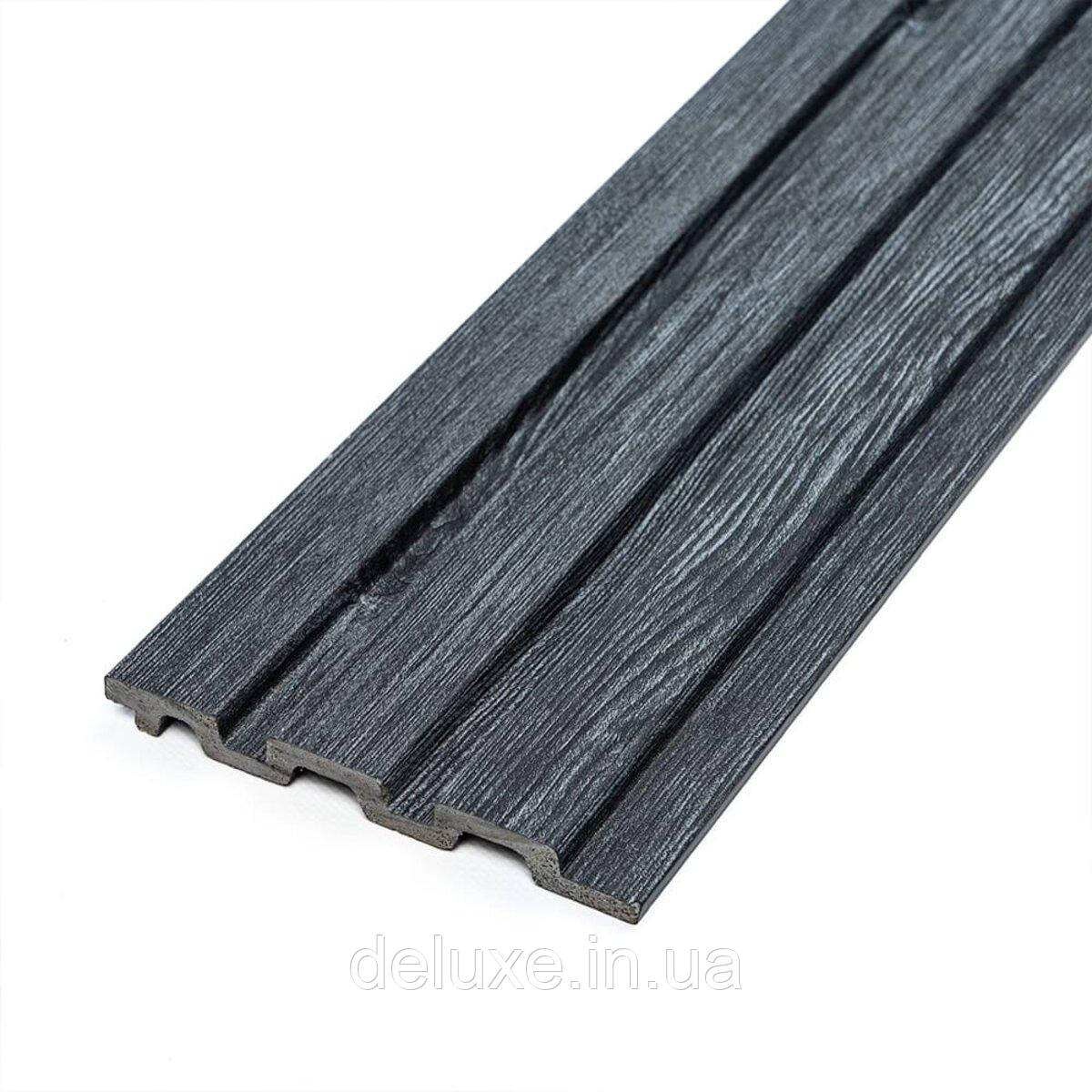 Рейка декоративна PS 2900х120х12мм Темний графіт SW-00002128, фото 1