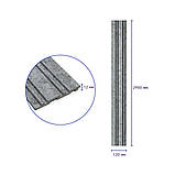 Рейка декоративна PS 2900х120х12мм Бетон SW-00002132, фото 3