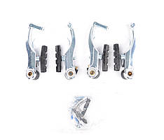 Гальма V-brake Sunrun передні та задні АЛ 110х70 мм, СВ-113, срібні ORG