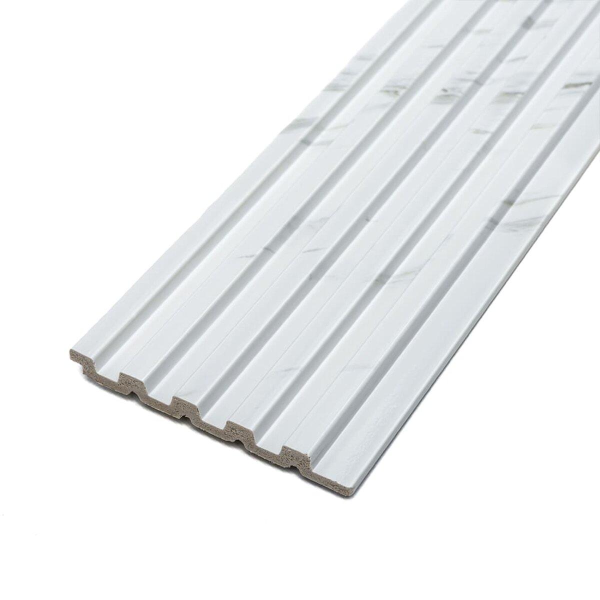 Рейка декоративна PS 2900х120х12мм Білий мармур SW-00002134, фото 1