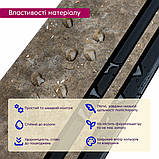 Рейка декоративна PS 2900х120х12мм Сіро-коричневий із золотими вкрапленнями SW-00002138, фото 4