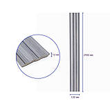 Рейка декоративна PS 2900х120х12мм Сіре дерево SW-00002142-, фото 3