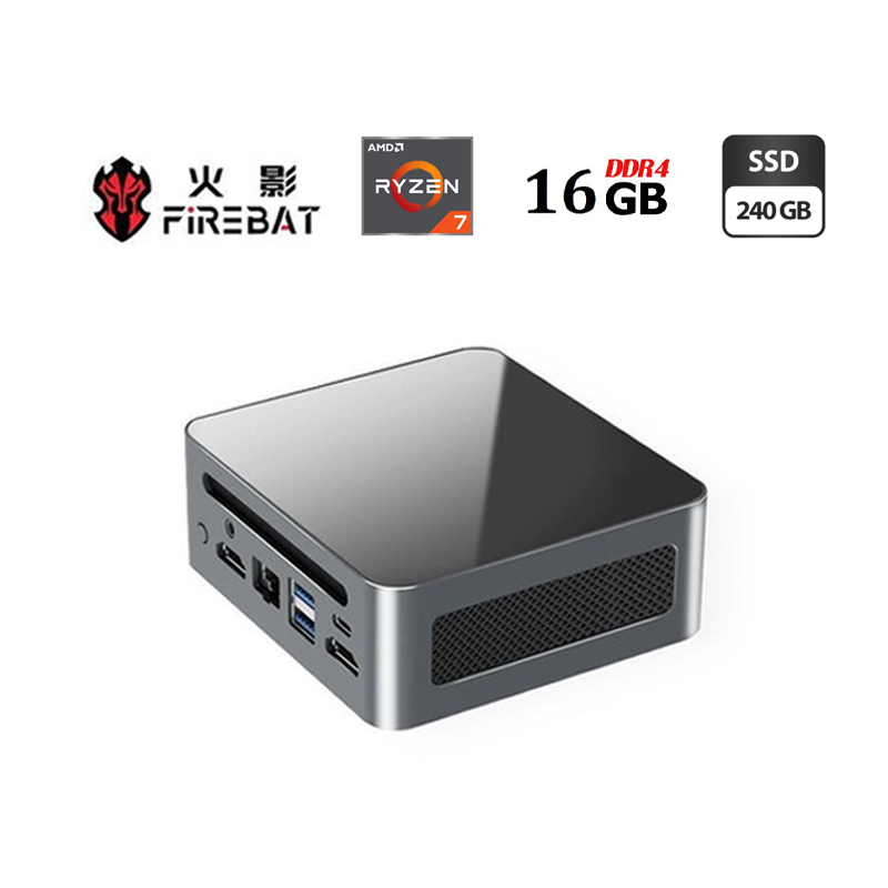 Неттоп Firebat ZB-MN57 USFF/ Ryzen 7 5700u/ 16 GB RAM/ 240 GB SSD/ RX Vega 8