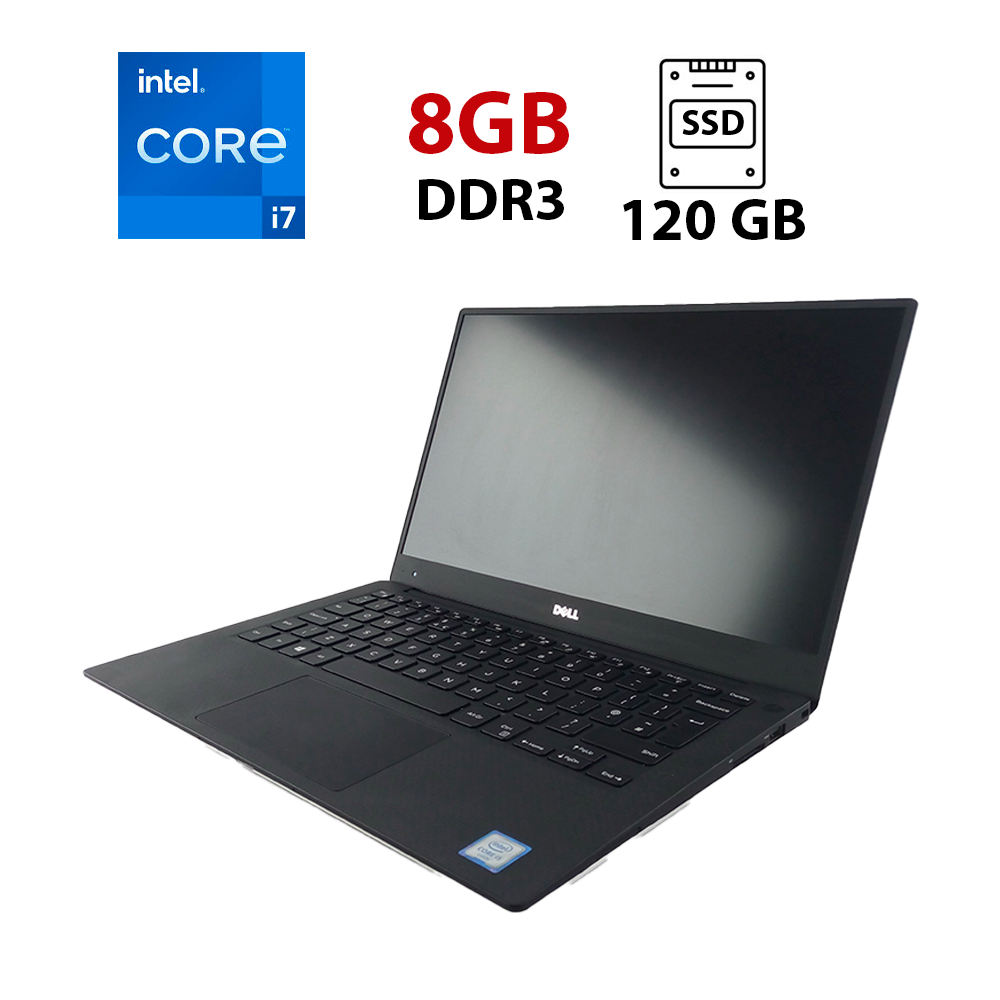 Ультрабук Dell XPS 13 9350/ 13.3" (1920x1080)/ Core i7-6600U/ 8 GB RAM/ 120 GB SSD/ Iris 520