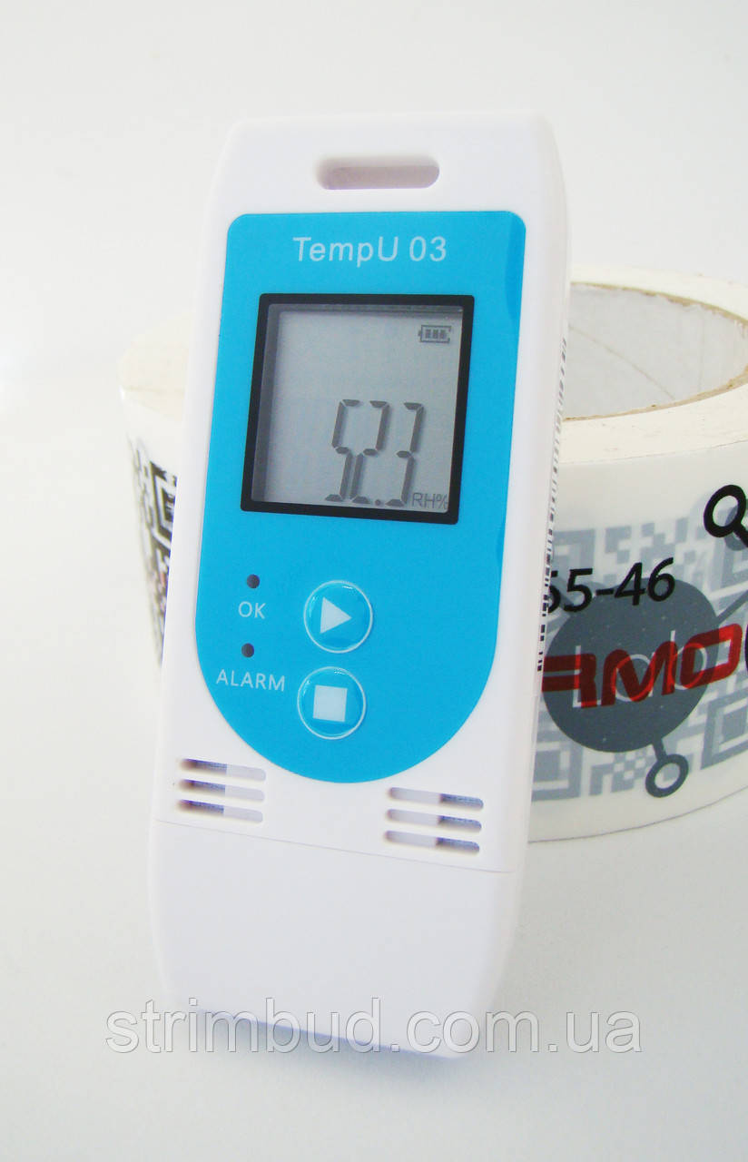 Реєстратор температури і вологості TempU03 (-30..+60°C; 0-85%)