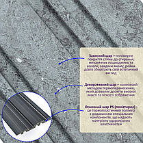 Декоративная PS рейка 2900*120*12мм (D) SW-00002132, фото 2