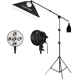 Навісний софтбокс із поперечиною журавель 60х90 см Profi-light PSG-695 M1 на 5 патронів E27