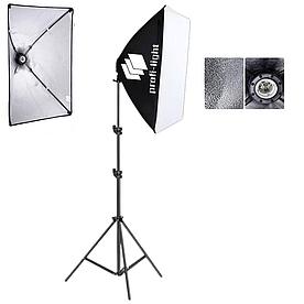 Софтбокс 50х70 см із патроном Е27 Profi-light PS-571 + Стійка 2 м