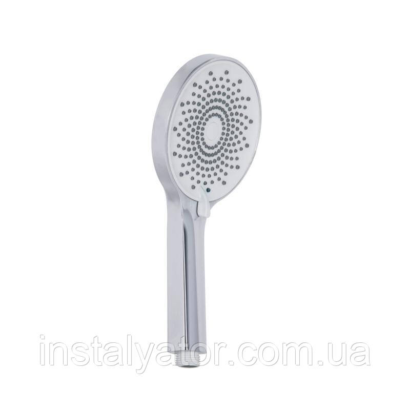 Лійка для ручного душу Qtap Rucni 120 мм округла QTRUC125CRM45775 Chrome/White