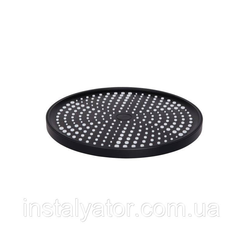 Лійка для верхнього душу Qtap Hlavova D 250 мм округла QTHLA107BLM45949 Black Matt