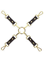 Хрестоподібний фіксатор для бондажу Taboom Hogtie, чорний, фото 2
